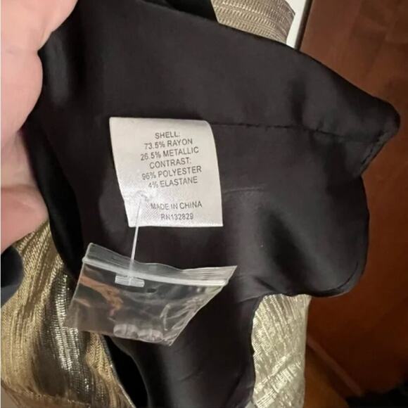 Lovers + Friends Revolve The Karine Metallic Mini Dress in Pale Gold - Picture 7 of 7